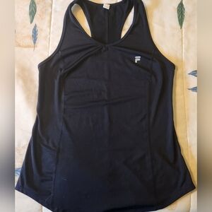 FILA Women's Black Racerback Athletic Tank Top